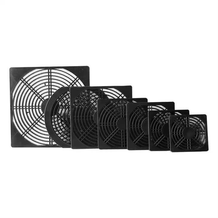 Black Dust Mesh Cover for Small Axial Fans