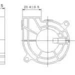 DC small exhaust blower — detail image
