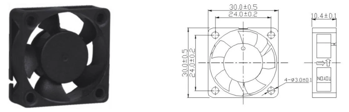 dc small quiet fan — detail image