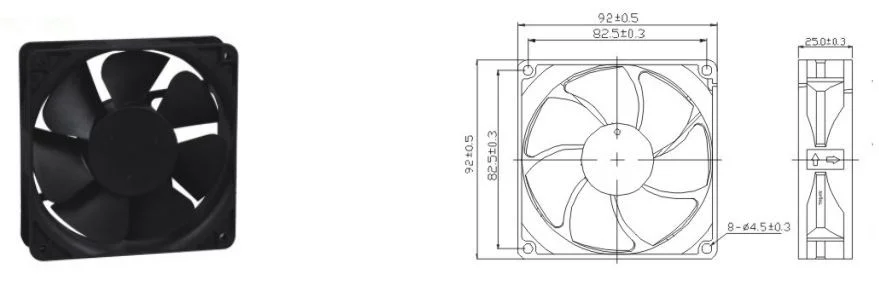 dc small silent fan — detail image