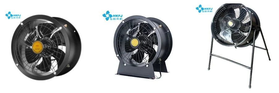 Drum type external rotor fan mounted in a coil ring — detail image