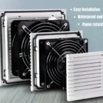 Fan filter guard with dust shutter — detail image
