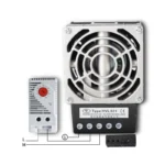 Industrial cabinet heater for fan and cabinet installations