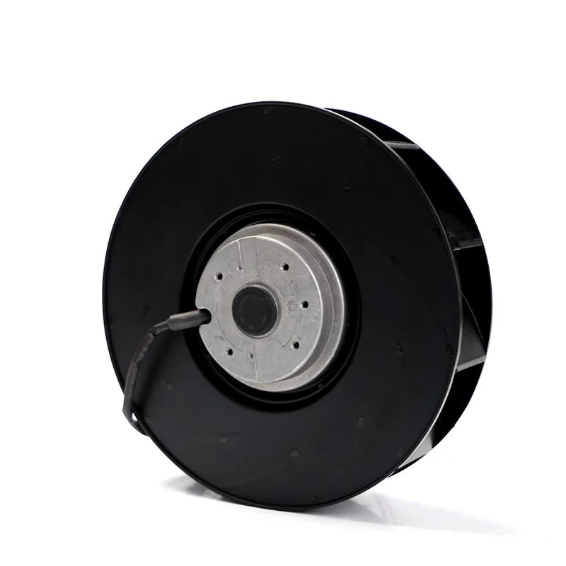 Outer rotor turbine backward curved fan — detail image